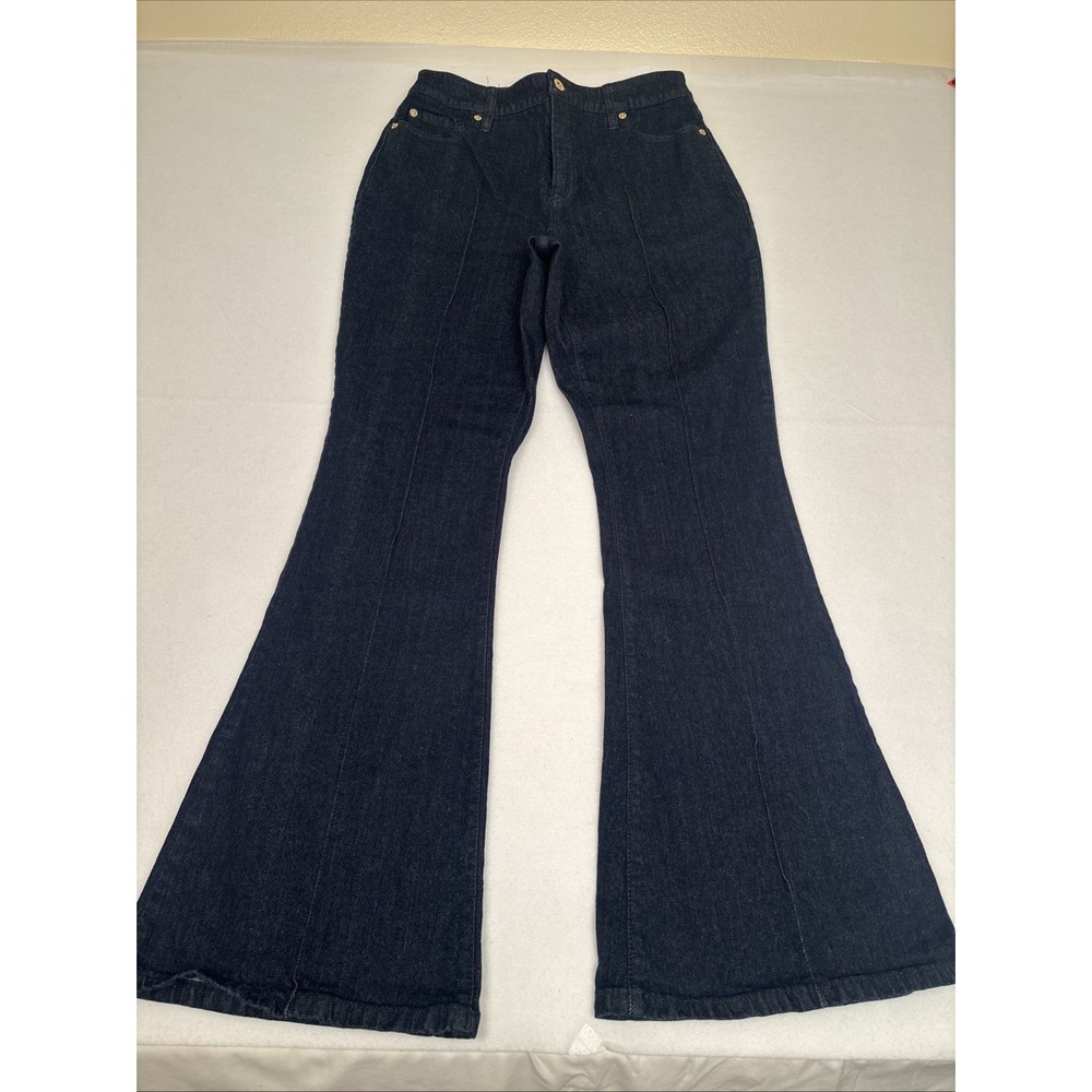INC International Concepts Women's Seamed Bootcut Jeans (Dark‎ Indigo, 12) - Picture 2 of 6